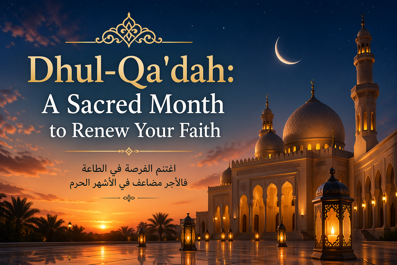🌍 Seasons of Worship in Islam & The Virtues of Dhul-Qa'dah /🕌 مواسم الطاعة في الإسلام وفضل شهر ذي القعدة
